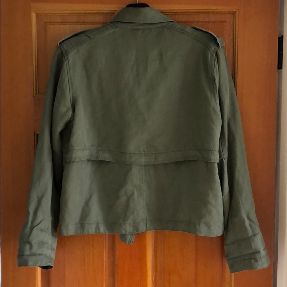Rails Military Jacket - Olive Green Lightweight Crop - Picture 5 of 8